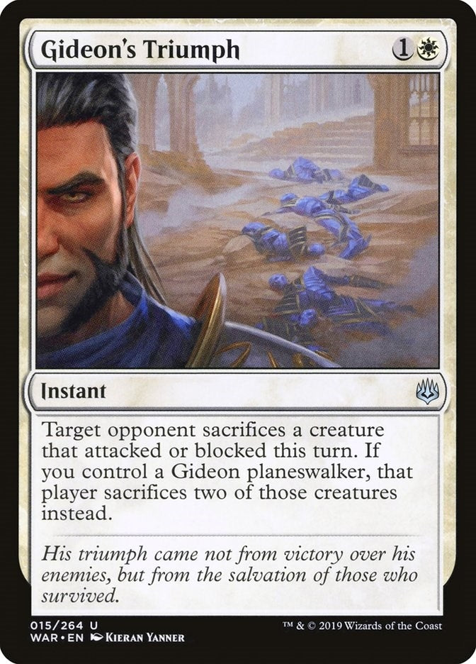 Image for Gideon's Triumph (15) [War of the Spark] - Magic: The Gathering