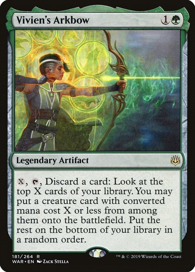 Image for Vivien's Arkbow (181) [War of the Spark] - Magic: The Gathering
