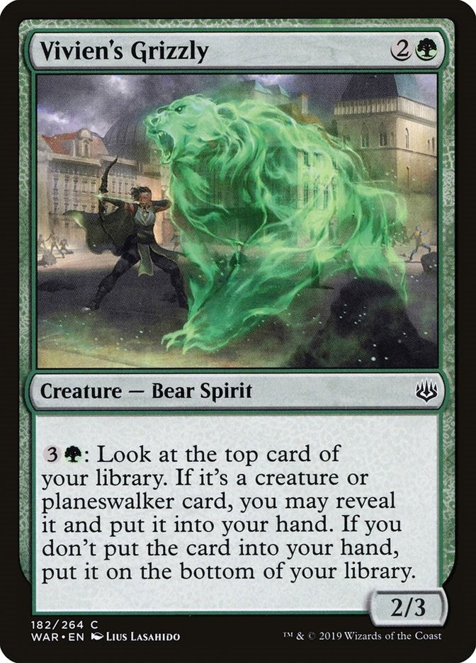 Image for Vivien's Grizzly (182) [War of the Spark] - Magic: The Gathering