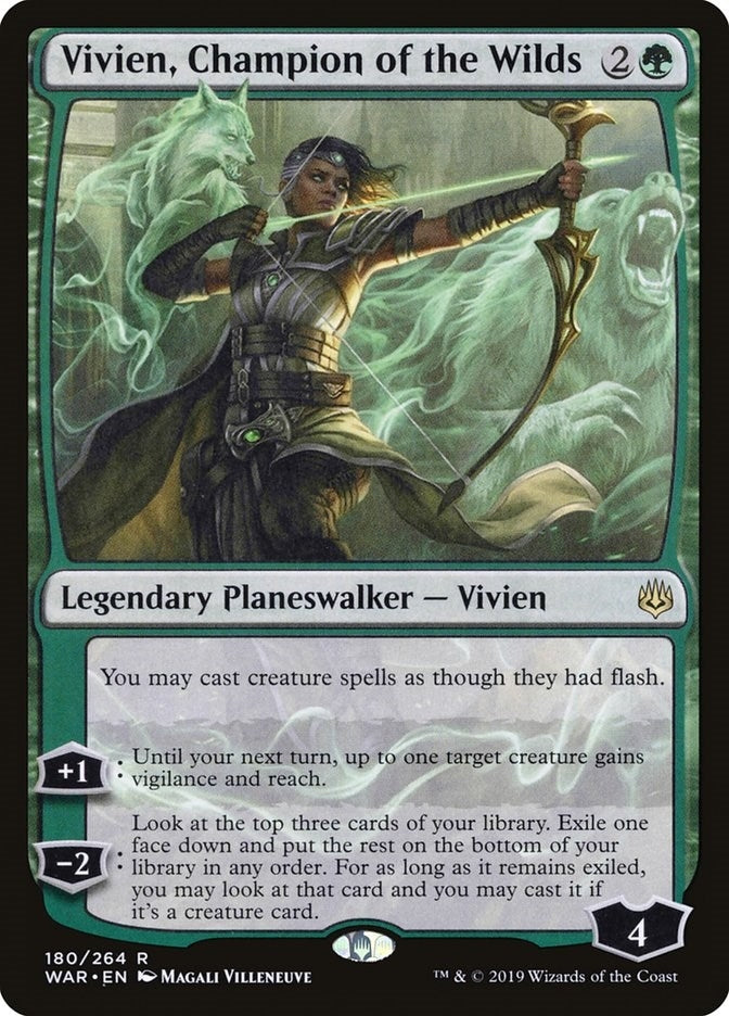 Image for Vivien, Champion of the Wilds (180) [War of the Spark] - Magic: The Gathering