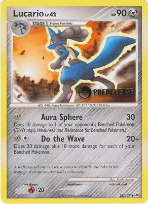 Image for Lucario - 53/127 (Prerelease) (53/127) [Diamond and Pearl Promos] - Pokemon