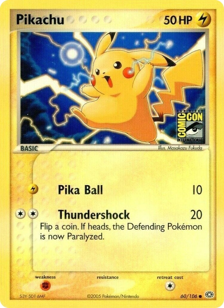 Image for Pikachu - 60/106 (SDCC 2005) (060/106) [Miscellaneous Cards & Products] - Pokemon