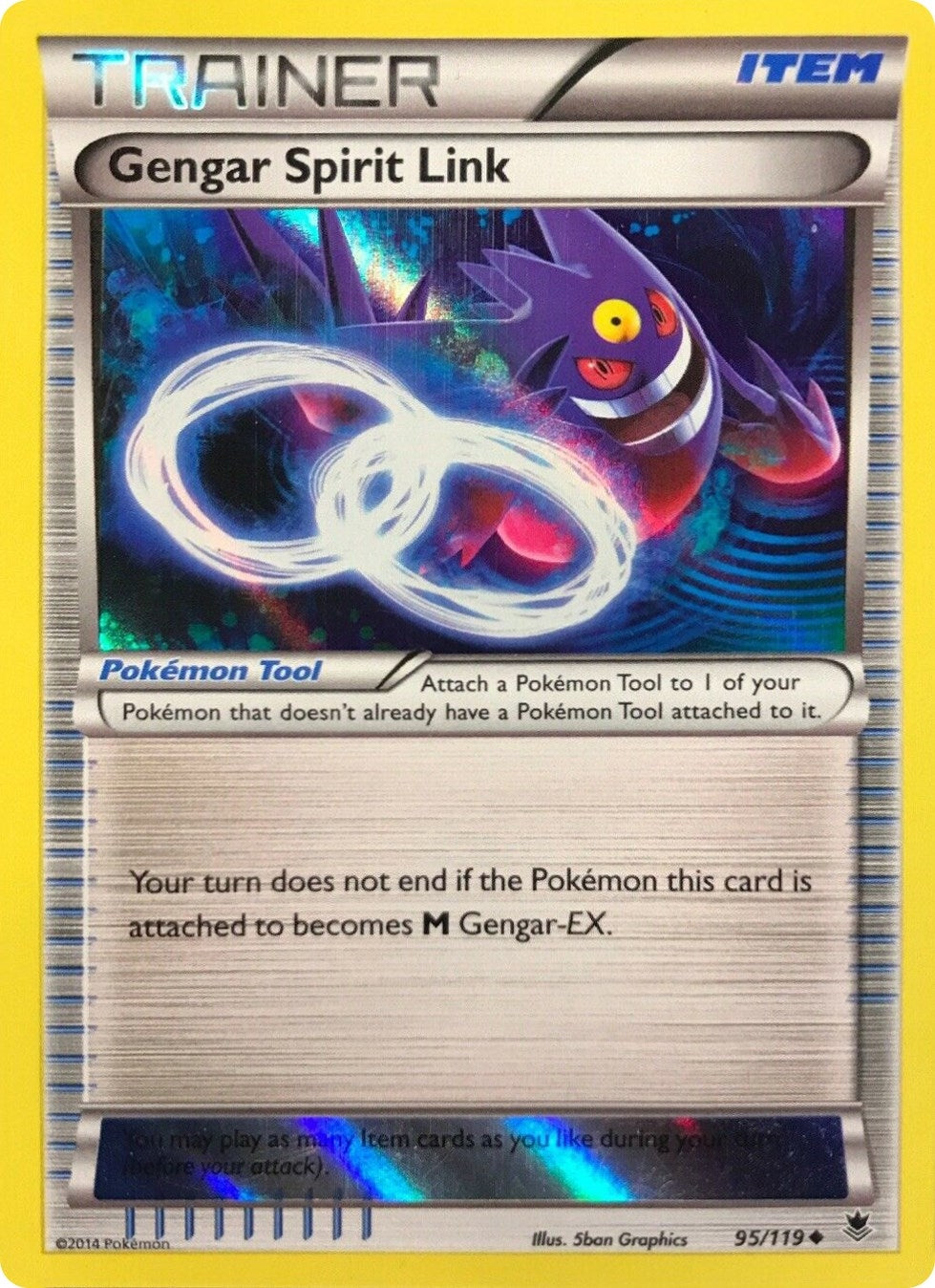 Image for Gengar Spirit Link - 95/119 (Alternate Holo) (Gamestop Exclusive) (095/119) [Miscellaneous Cards & Products] - Pokemon