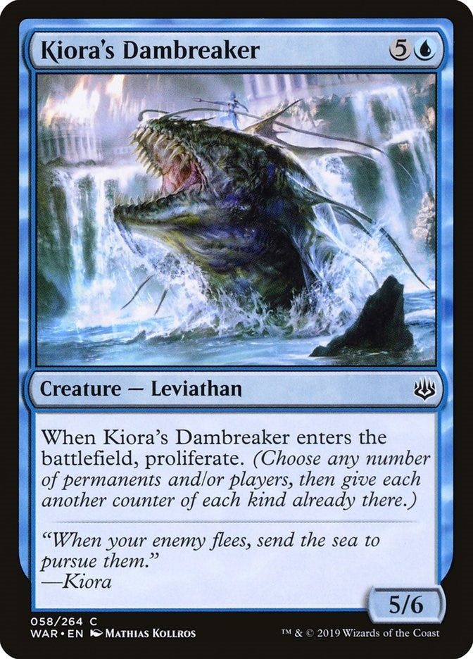 Image for Kiora's Dambreaker (58) [War of the Spark] - Magic: The Gathering