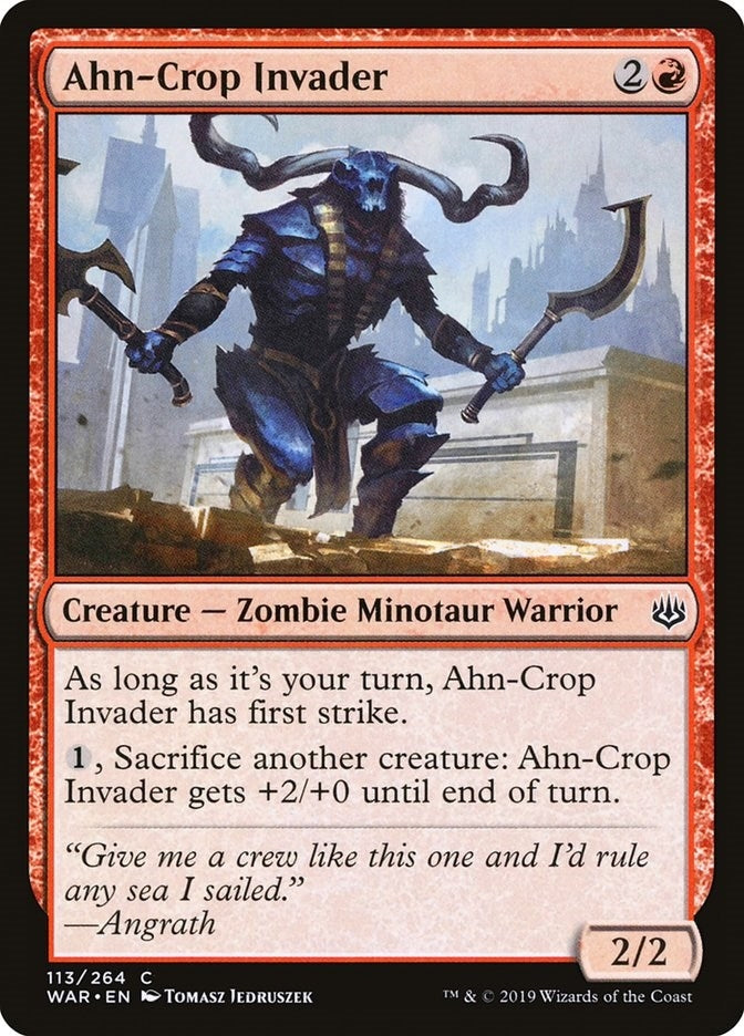 Image for Ahn-Crop Invader (113) [War of the Spark] - Magic: The Gathering