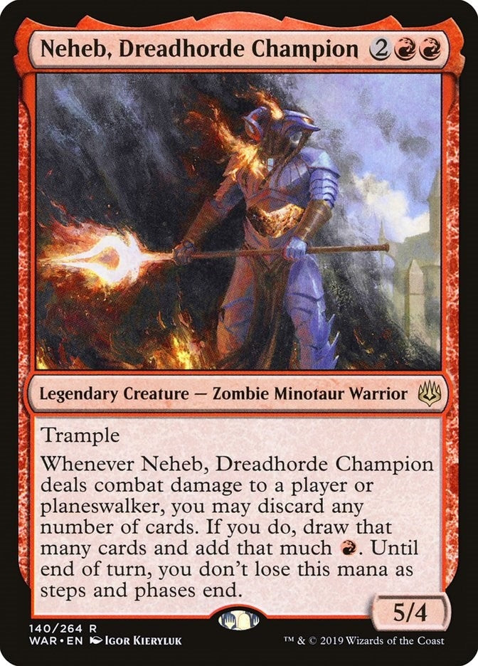 Image for Neheb, Dreadhorde Champion (140) [War of the Spark] - Magic: The Gathering