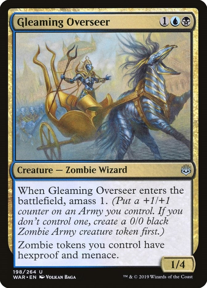 Image for Gleaming Overseer (198) [War of the Spark] - Magic: The Gathering