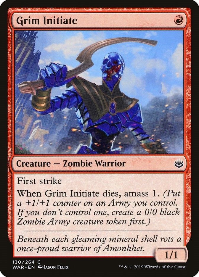 Image for Grim Initiate (130) [War of the Spark] - Magic: The Gathering