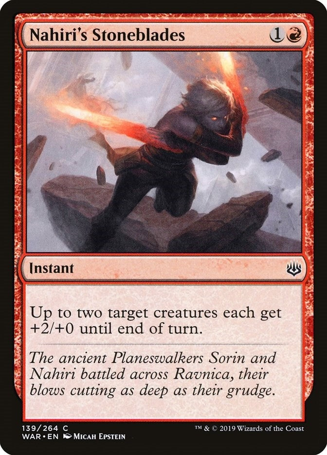 Image for Nahiri's Stoneblades (139) [War of the Spark] - Magic: The Gathering