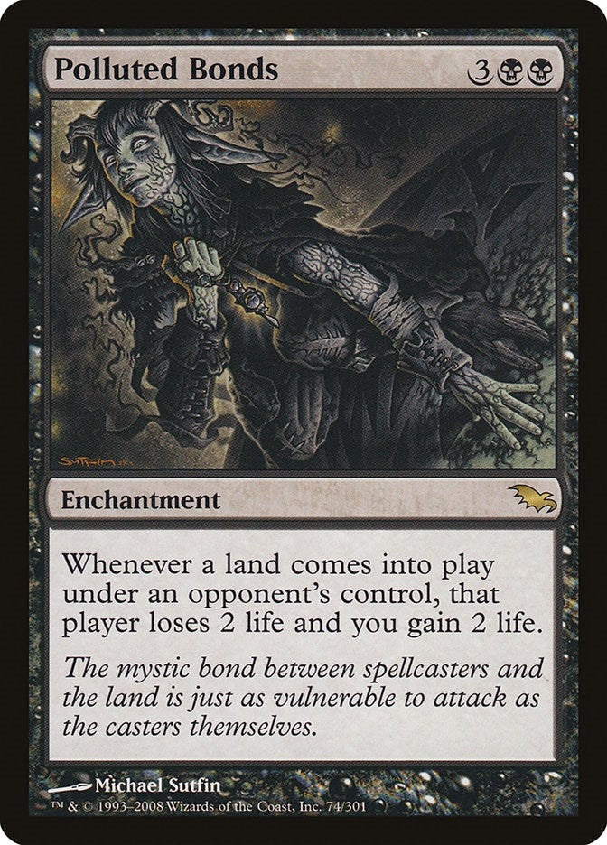 Image for Polluted Bonds (74) [Shadowmoor] - Magic: The Gathering