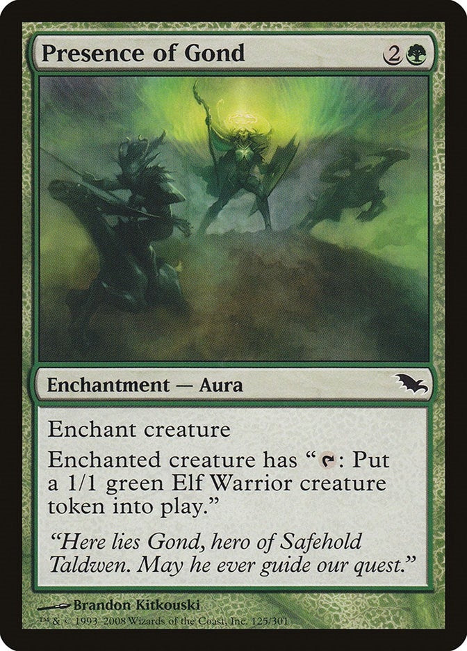 Image for Presence of Gond (125) [Shadowmoor] - Magic: The Gathering