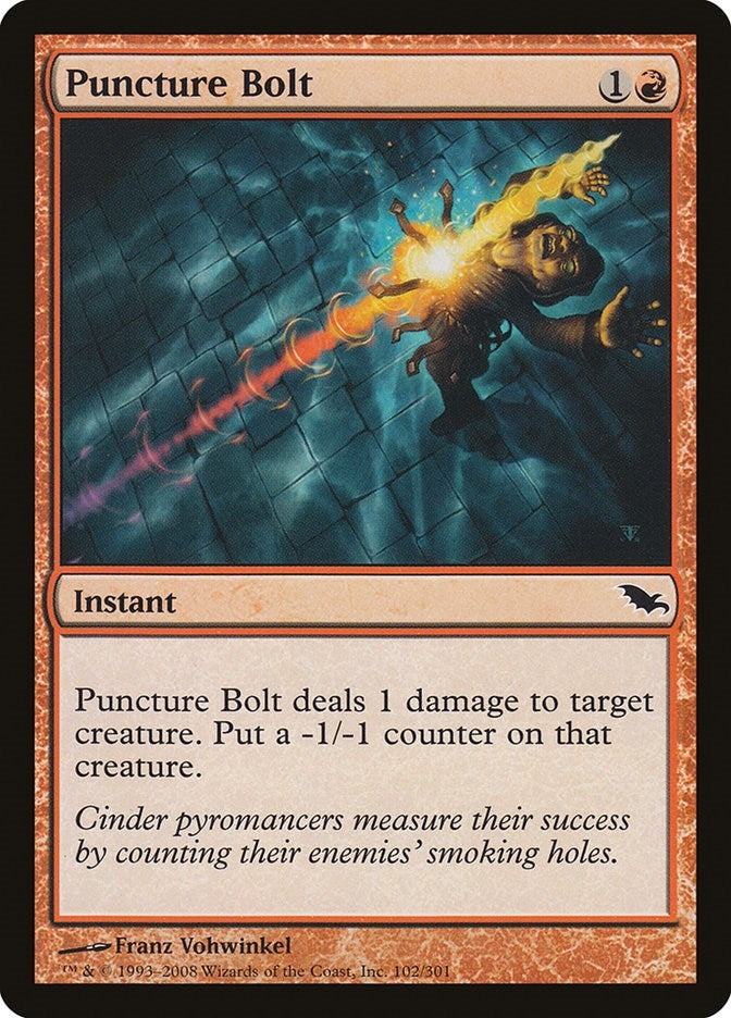 Image for Puncture Bolt (102) [Shadowmoor] - Magic: The Gathering
