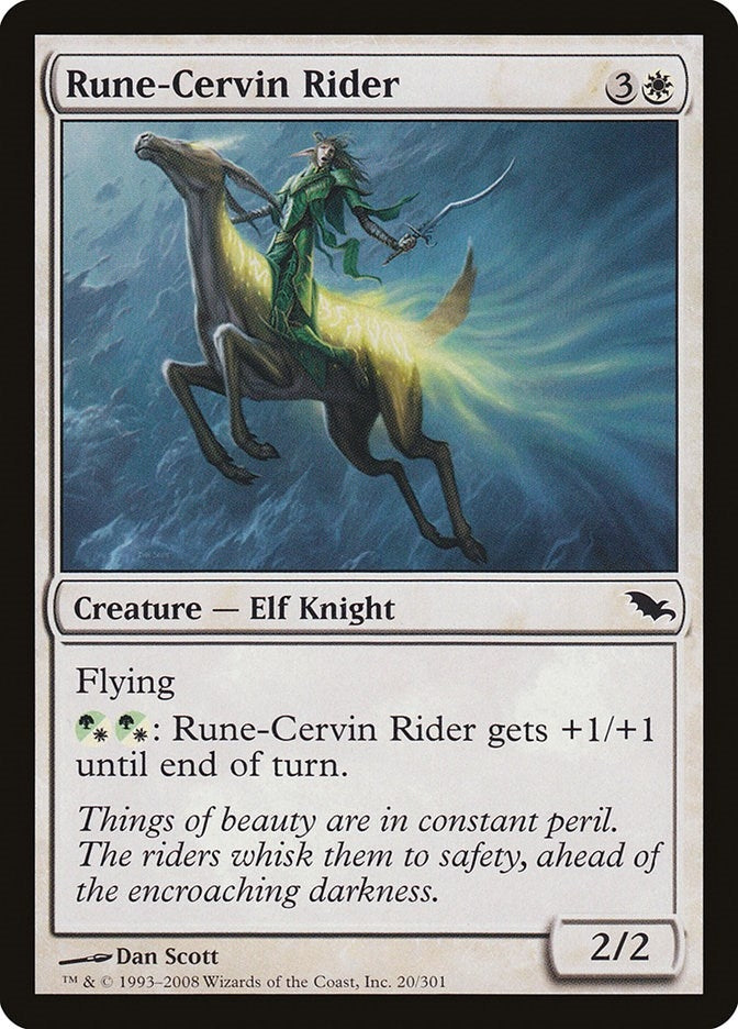 Image for Rune-Cervin Rider (20) [Shadowmoor] - Magic: The Gathering