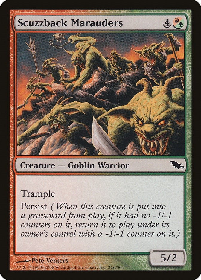 Image for Scuzzback Marauders (216) [Shadowmoor] - Magic: The Gathering