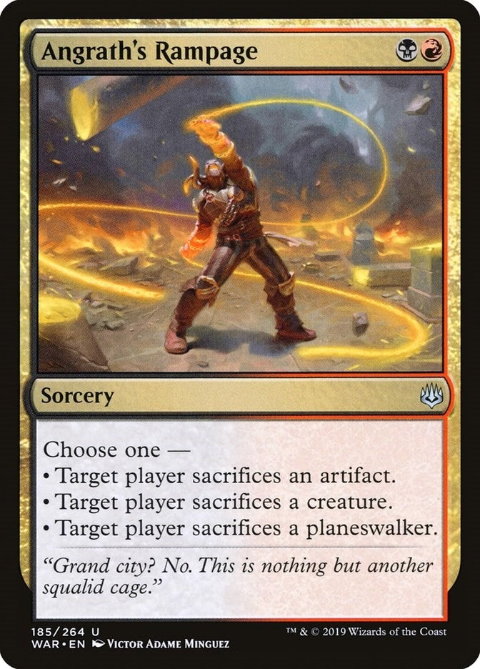 Image for Angrath's Rampage (185) [War of the Spark] - Magic: The Gathering