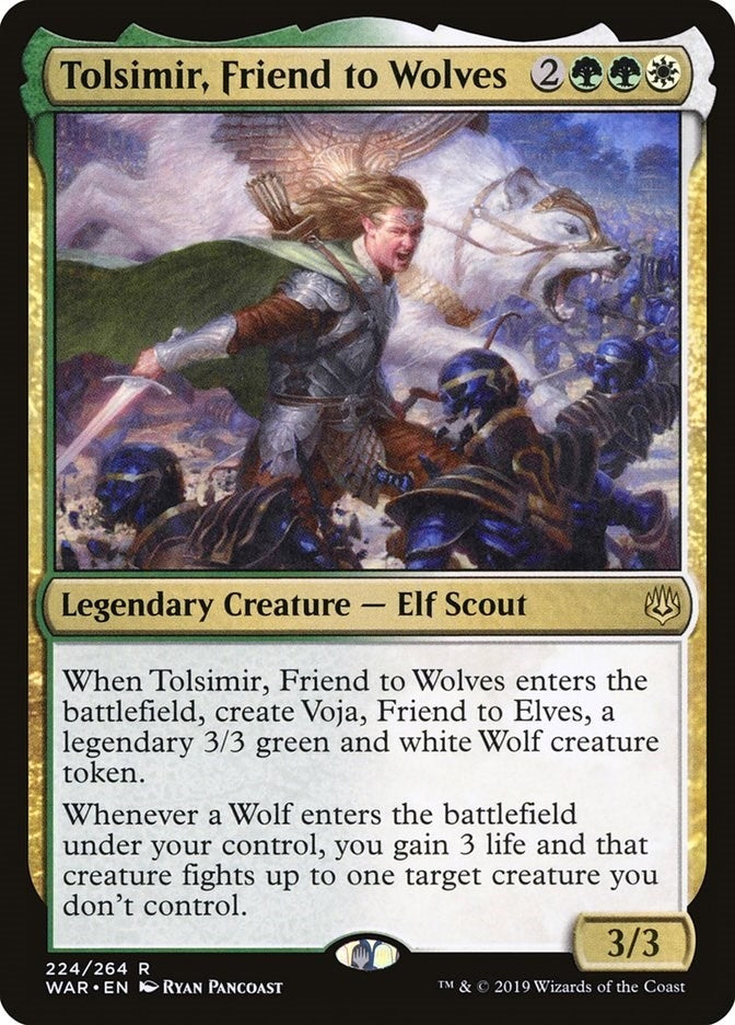 Image for Tolsimir, Friend to Wolves (224) [War of the Spark] - Magic: The Gathering