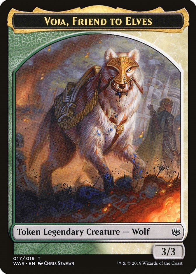 Image for Voja, Friend to Elves Token (17) [War of the Spark] - Magic: The Gathering