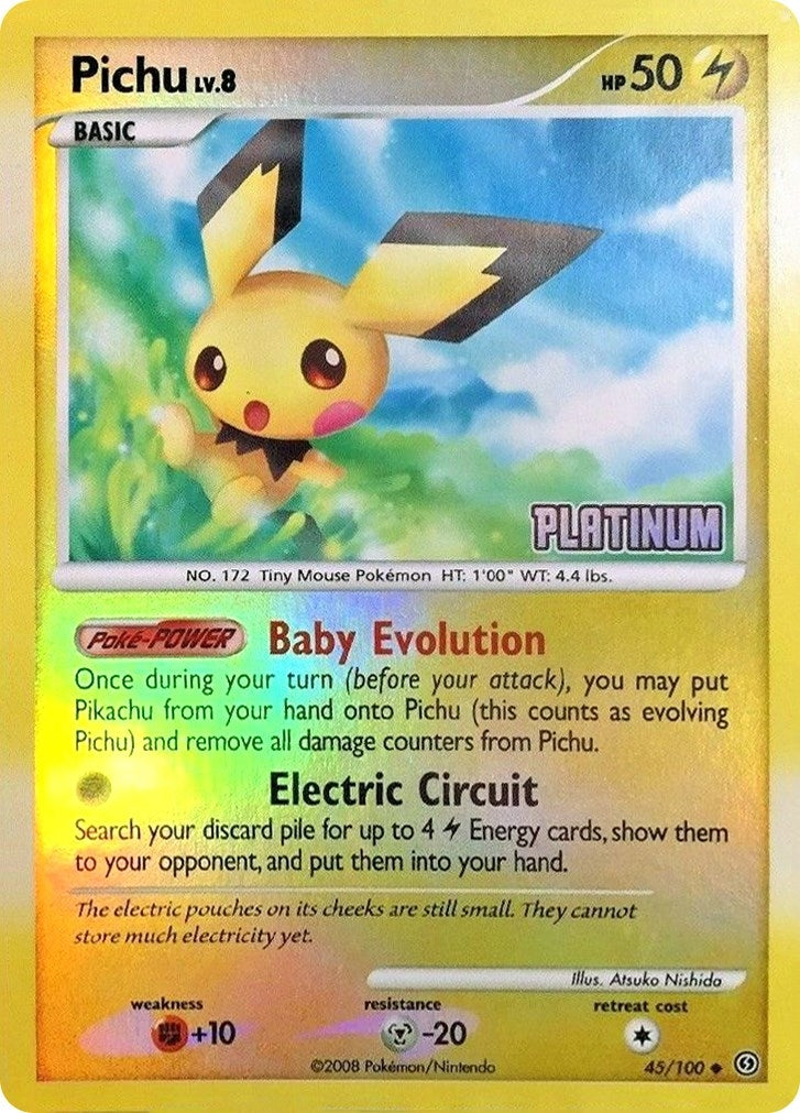 Image for Pichu - 45/106 [Platinum] (045/100) [Burger King Promos] - Pokemon