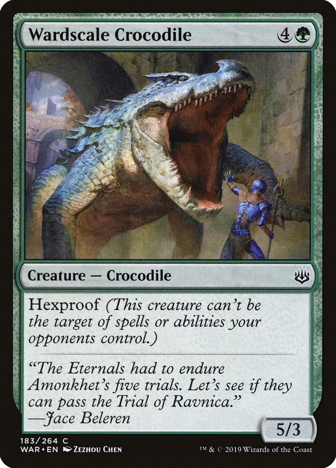 Image for Wardscale Crocodile (183) [War of the Spark] - Magic: The Gathering