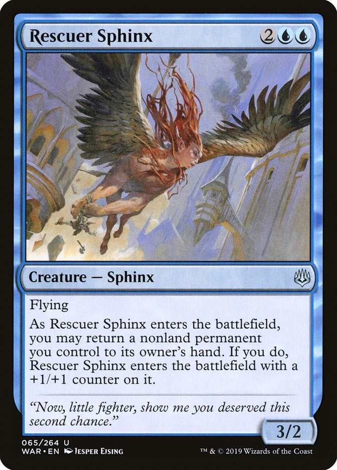 Image for Rescuer Sphinx (65) [War of the Spark] - Magic: The Gathering