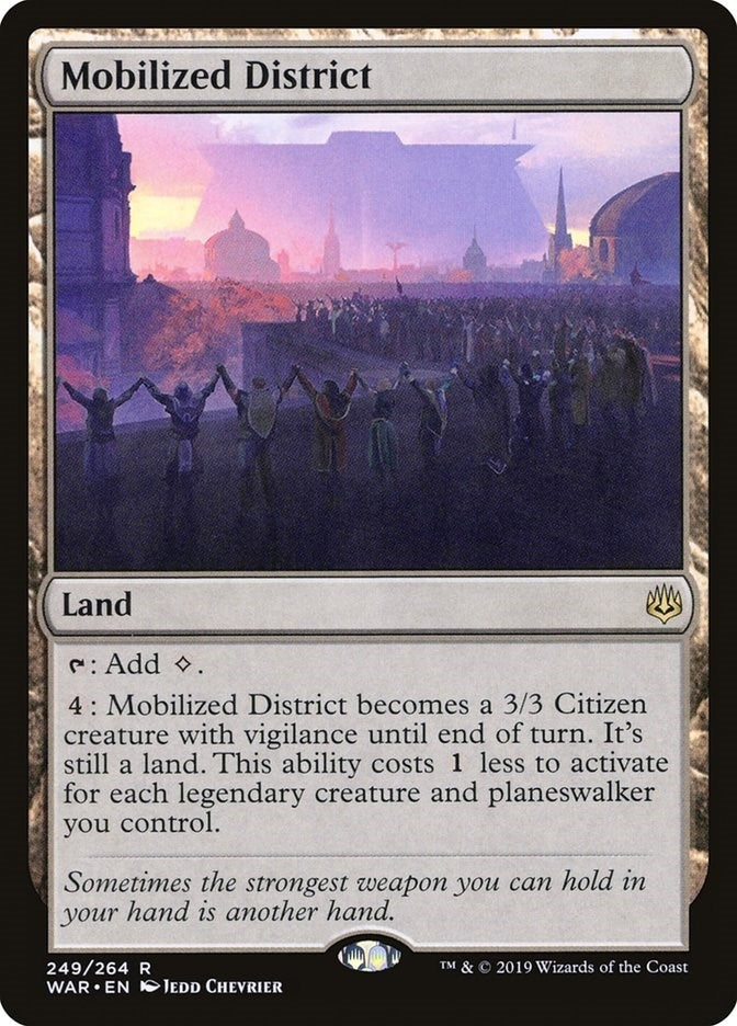Image for Mobilized District (249) [War of the Spark] - Magic: The Gathering