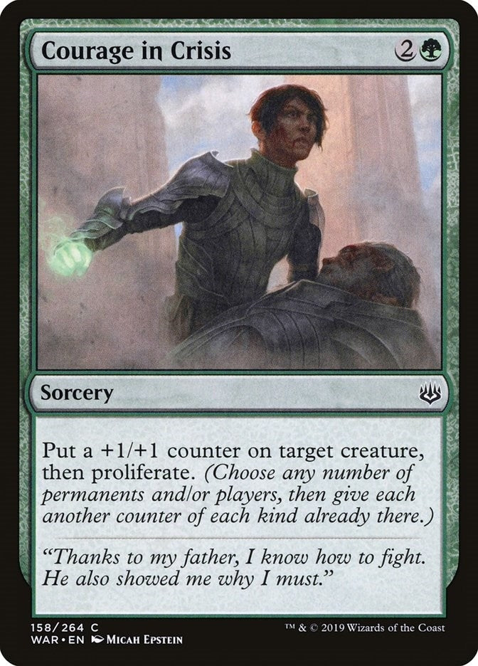 Image for Courage in Crisis (158) [War of the Spark] - Magic: The Gathering
