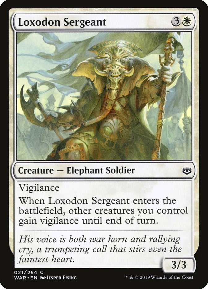 Image for Loxodon Sergeant (21) [War of the Spark] - Magic: The Gathering