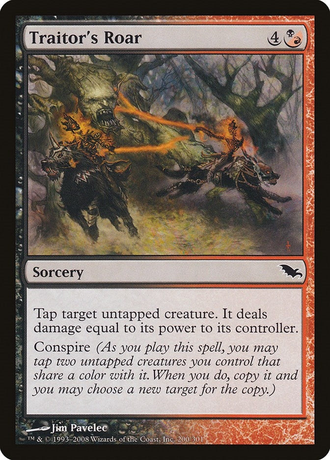 Image for Traitor's Roar (200) [Shadowmoor] - Magic: The Gathering