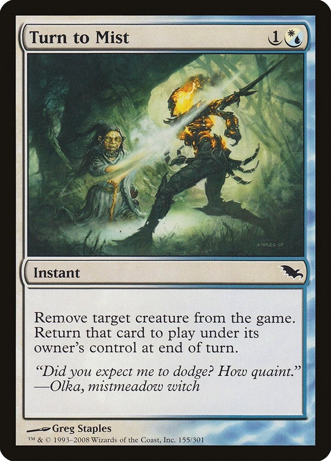 Image for Turn to Mist (155) [Shadowmoor] - Magic: The Gathering
