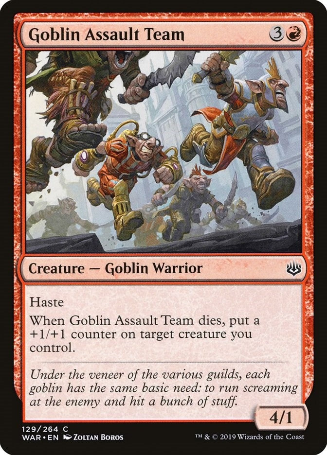 Image for Goblin Assault Team (129) [War of the Spark] - Magic: The Gathering