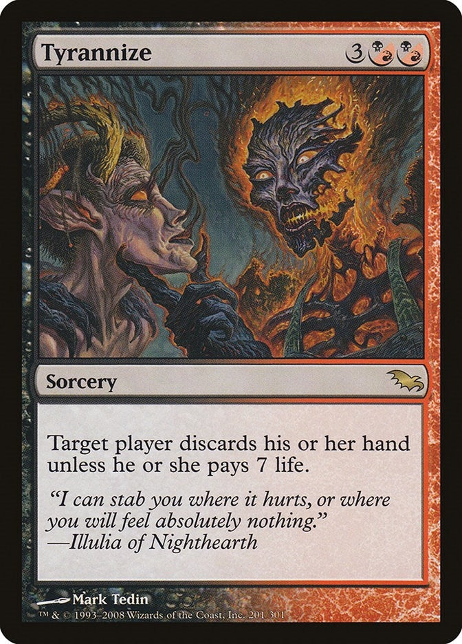 Image for Tyrannize (201) [Shadowmoor] - Magic: The Gathering