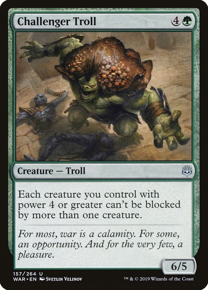 Image for Challenger Troll (157) [War of the Spark] - Magic: The Gathering