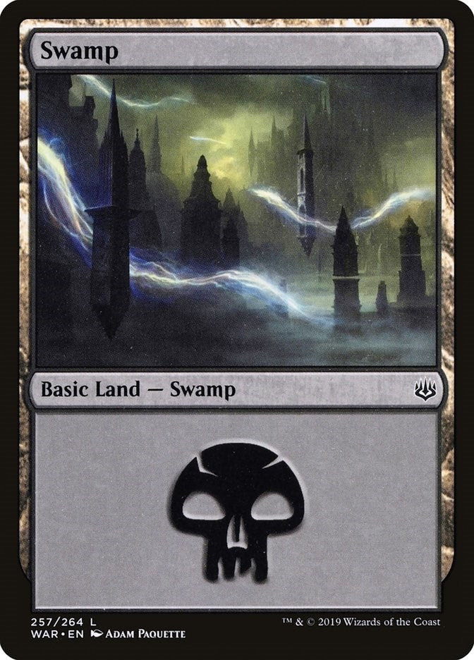 Image for Swamp (257) (257) [War of the Spark] - Magic: The Gathering