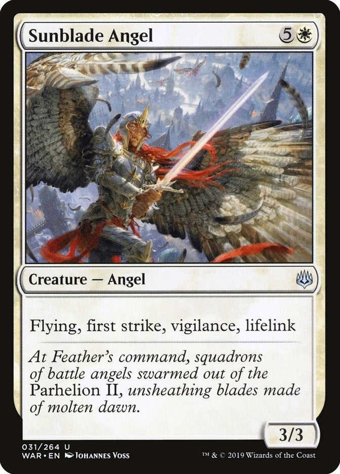 Image for Sunblade Angel (31) [War of the Spark] - Magic: The Gathering