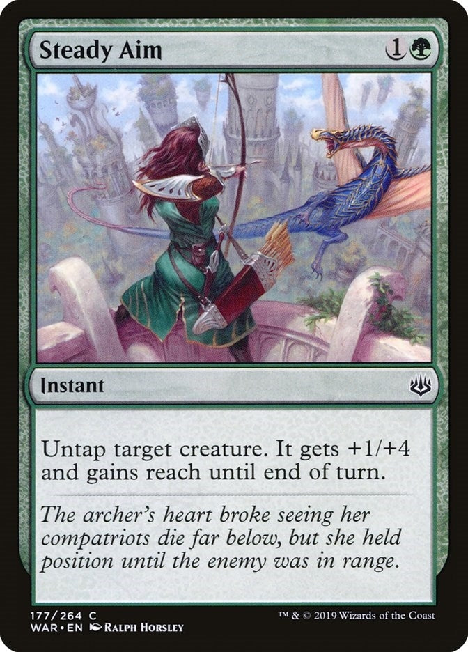 Image for Steady Aim (177) [War of the Spark] - Magic: The Gathering