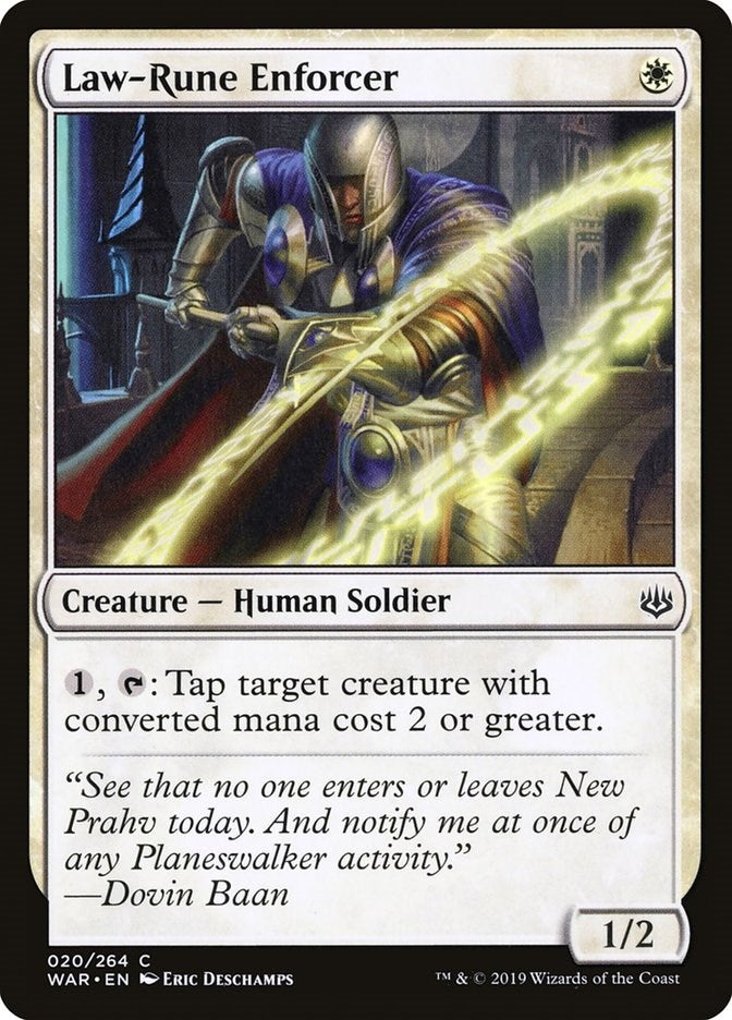 Image for Law-Rune Enforcer (20) [War of the Spark] - Magic: The Gathering
