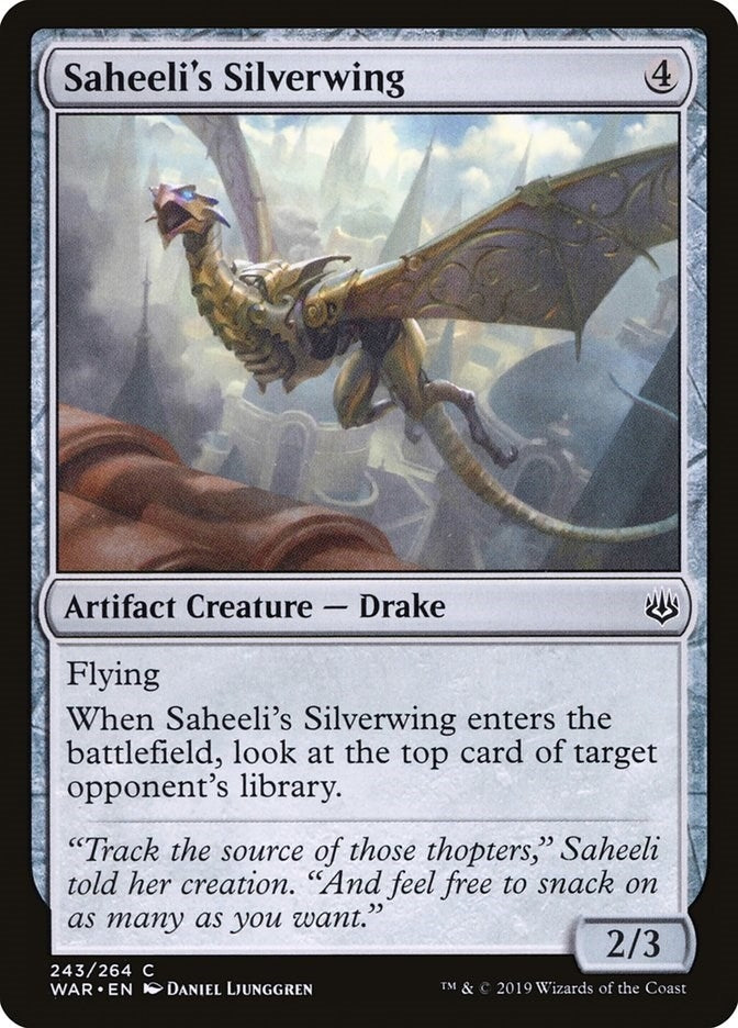 Image for Saheeli's Silverwing (243) [War of the Spark] - Magic: The Gathering