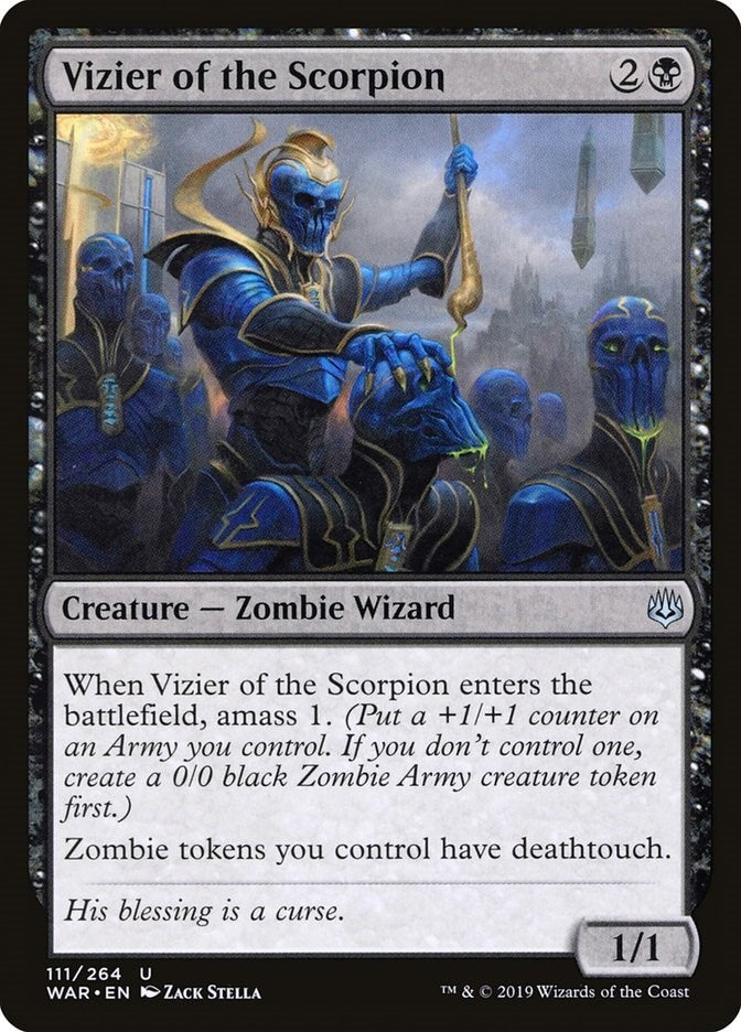 Image for Vizier of the Scorpion (111) [War of the Spark] - Magic: The Gathering