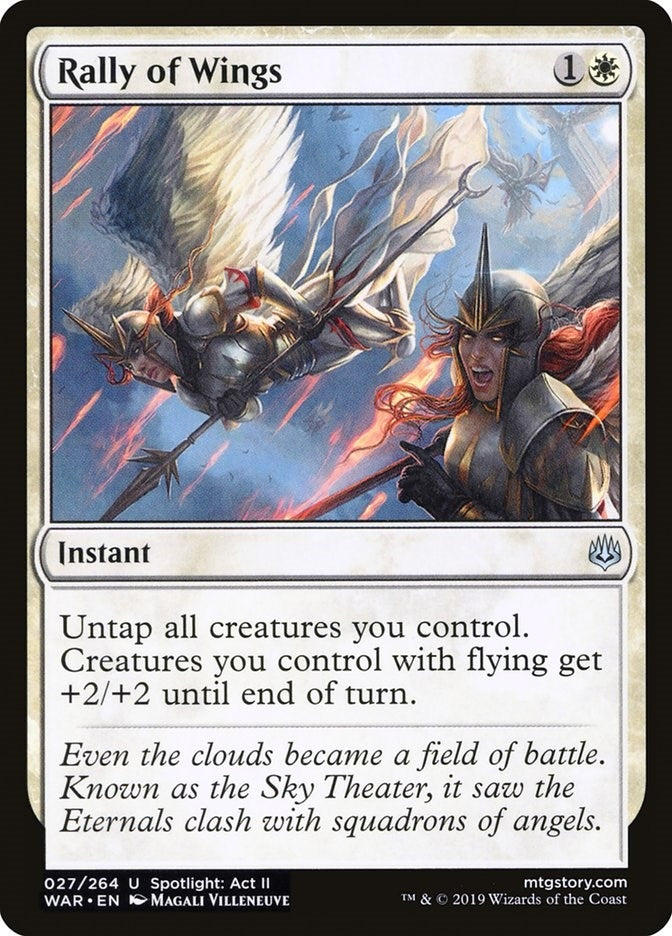 Image for Rally of Wings (27) [War of the Spark] - Magic: The Gathering