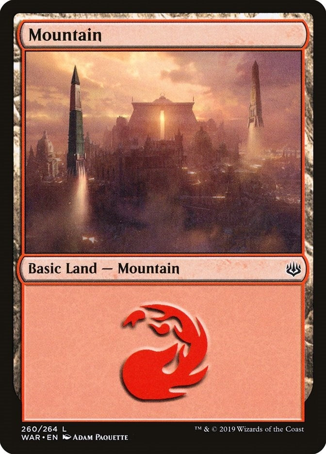 Image for Mountain (260) (260) [War of the Spark] - Magic: The Gathering