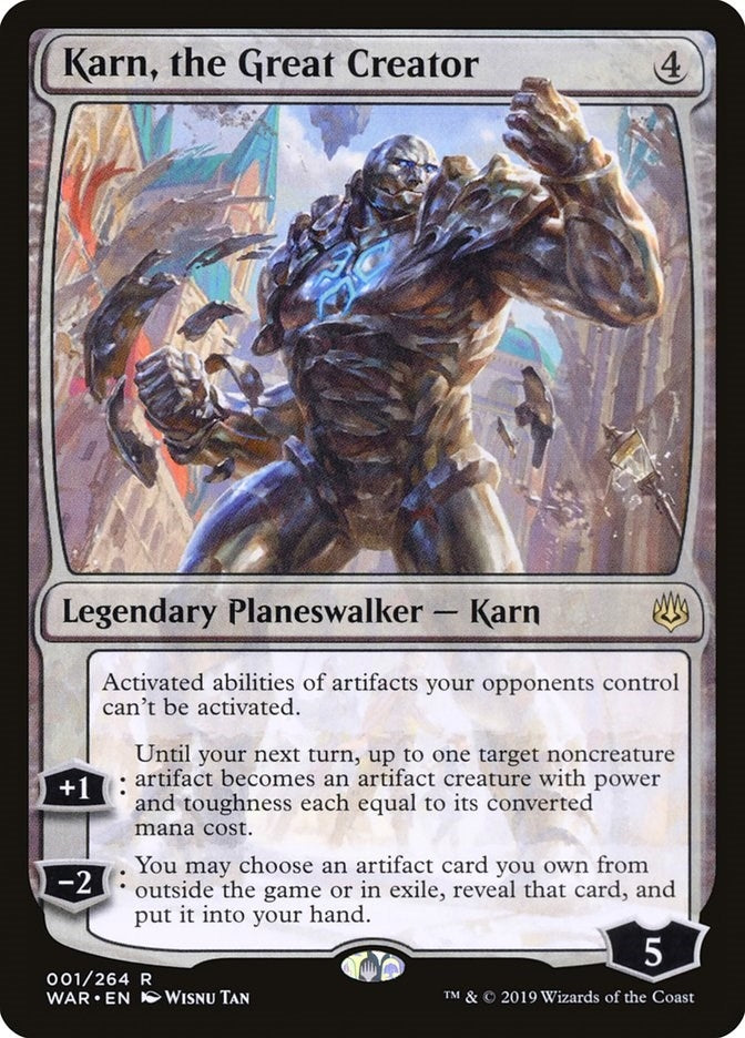 Image for Karn, the Great Creator (1) [War of the Spark] - Magic: The Gathering