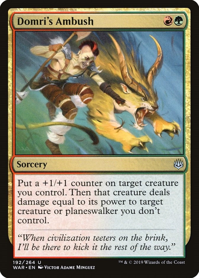 Image for Domri's Ambush (192) [War of the Spark] - Magic: The Gathering
