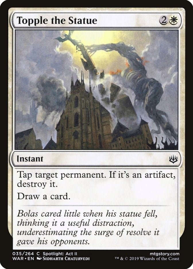 Image for Topple the Statue (35) [War of the Spark] - Magic: The Gathering