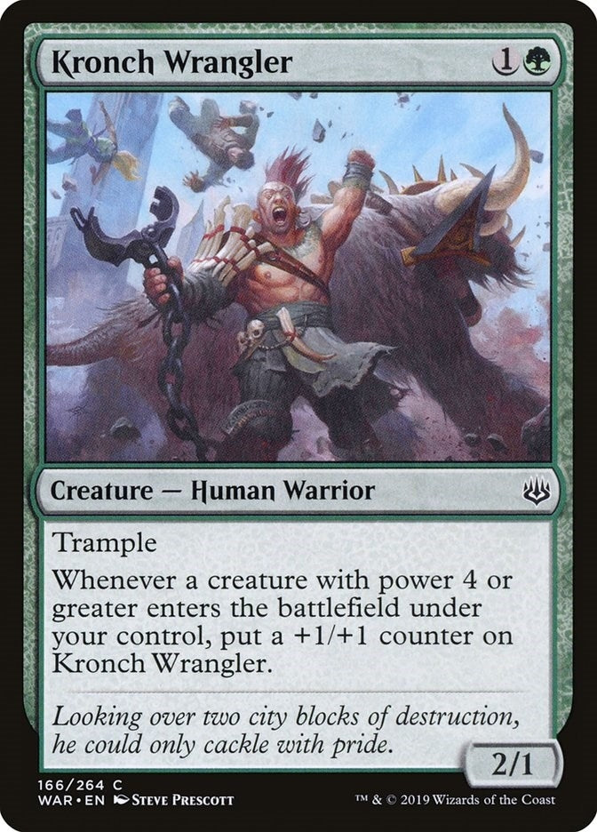 Image for Kronch Wrangler (166) [War of the Spark] - Magic: The Gathering