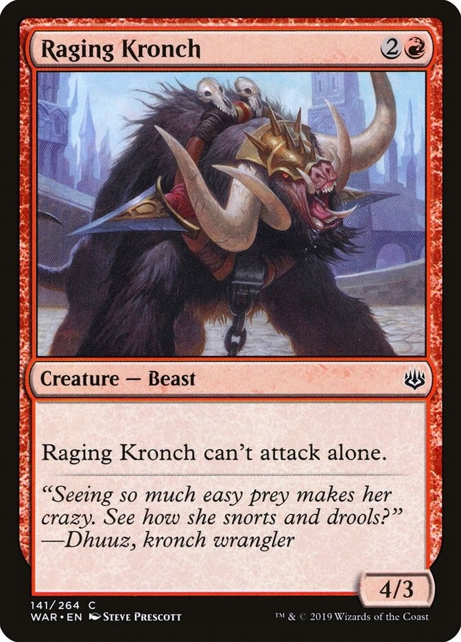 Image for Raging Kronch (141) [War of the Spark] - Magic: The Gathering