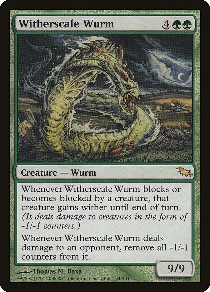 Image for Witherscale Wurm (134) [Shadowmoor] - Magic: The Gathering