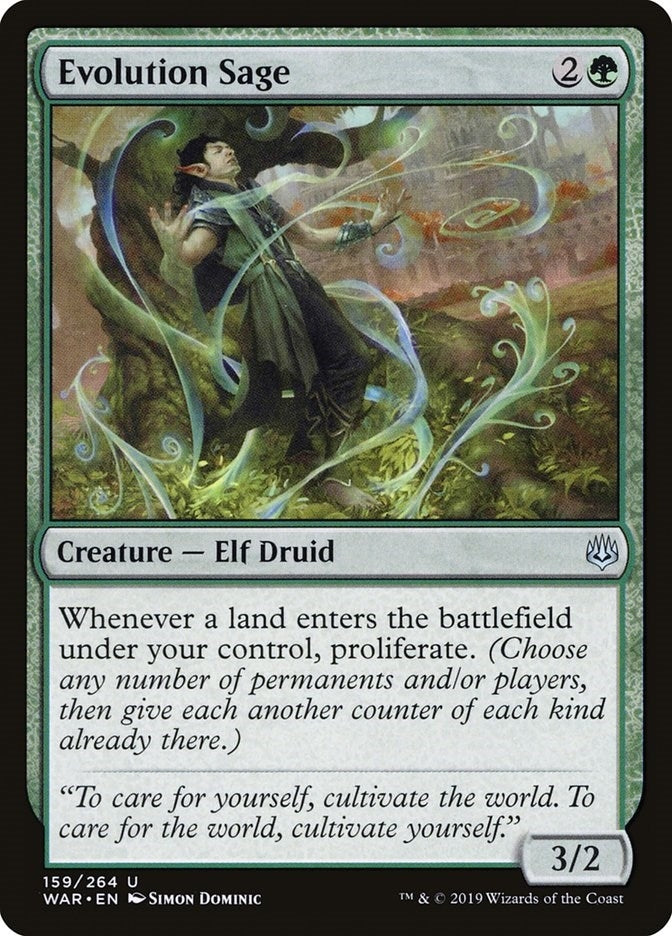 Image for Evolution Sage (159) [War of the Spark] - Magic: The Gathering