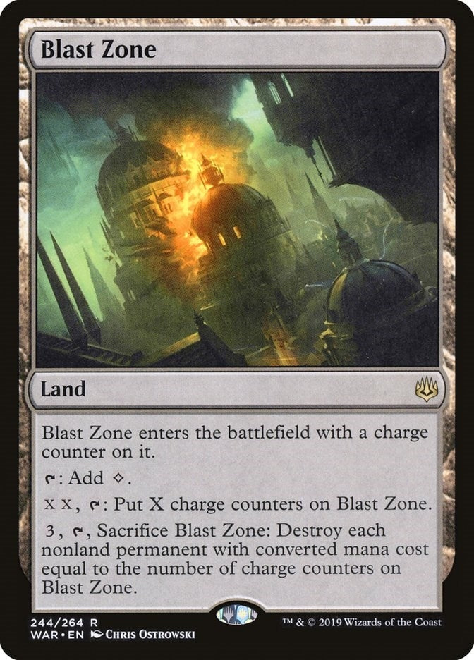 Image for Blast Zone (244) [War of the Spark] - Magic: The Gathering