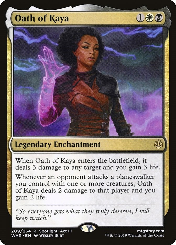 Image for Oath of Kaya (209) [War of the Spark] - Magic: The Gathering