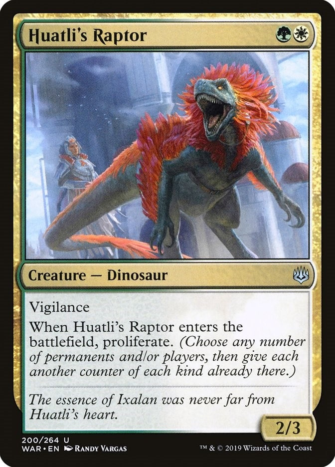 Image for Huatli's Raptor (200) [War of the Spark] - Magic: The Gathering